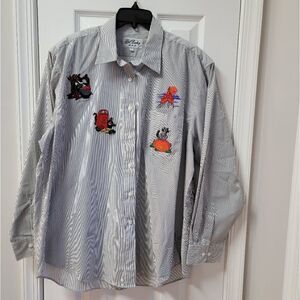 Vintage Halloween Chambray Shirt XL